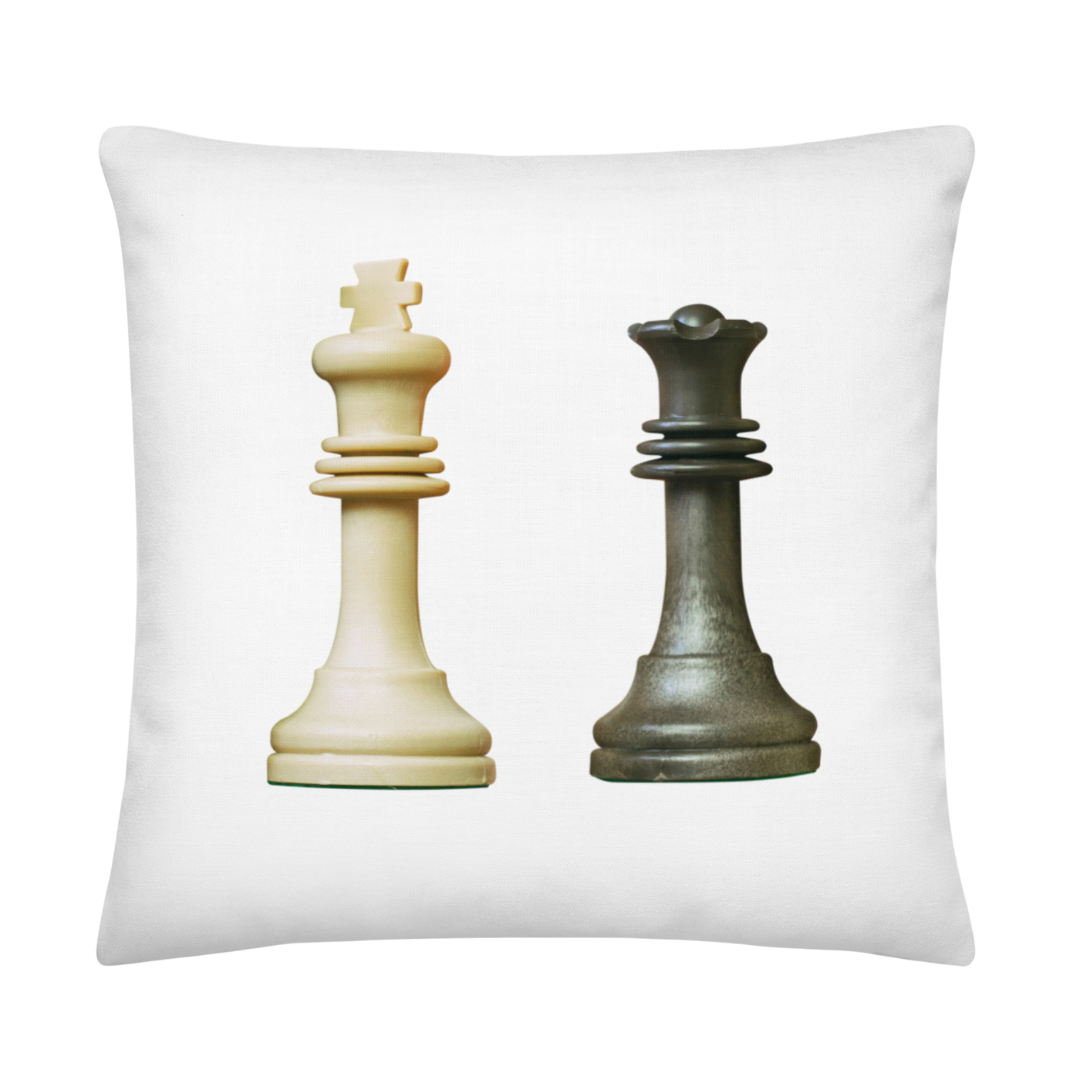 King and Queen Decorative Throw Pillow Peculiar Pillow