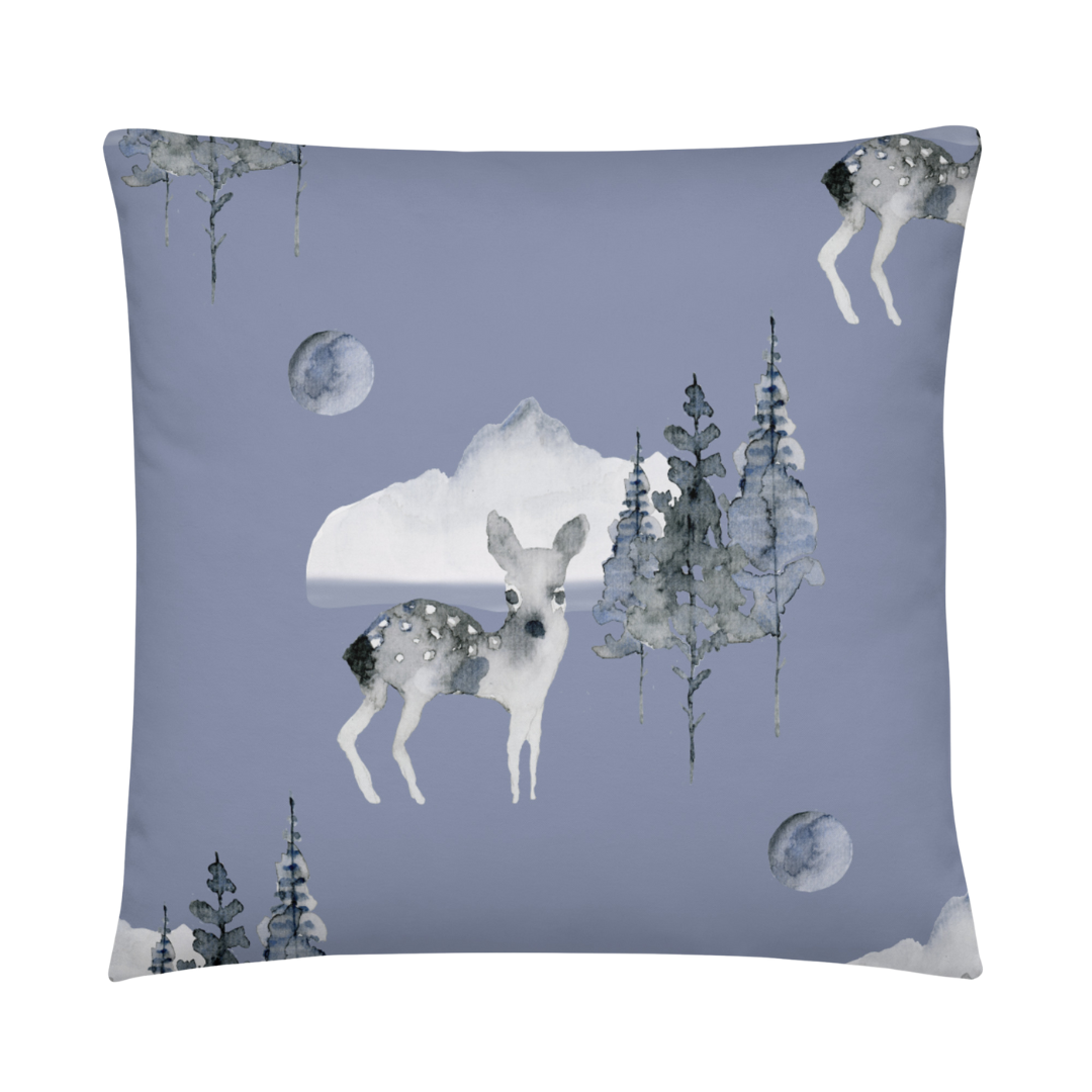 Watercolor Deer Lounge Pillow Peculiar Pillow